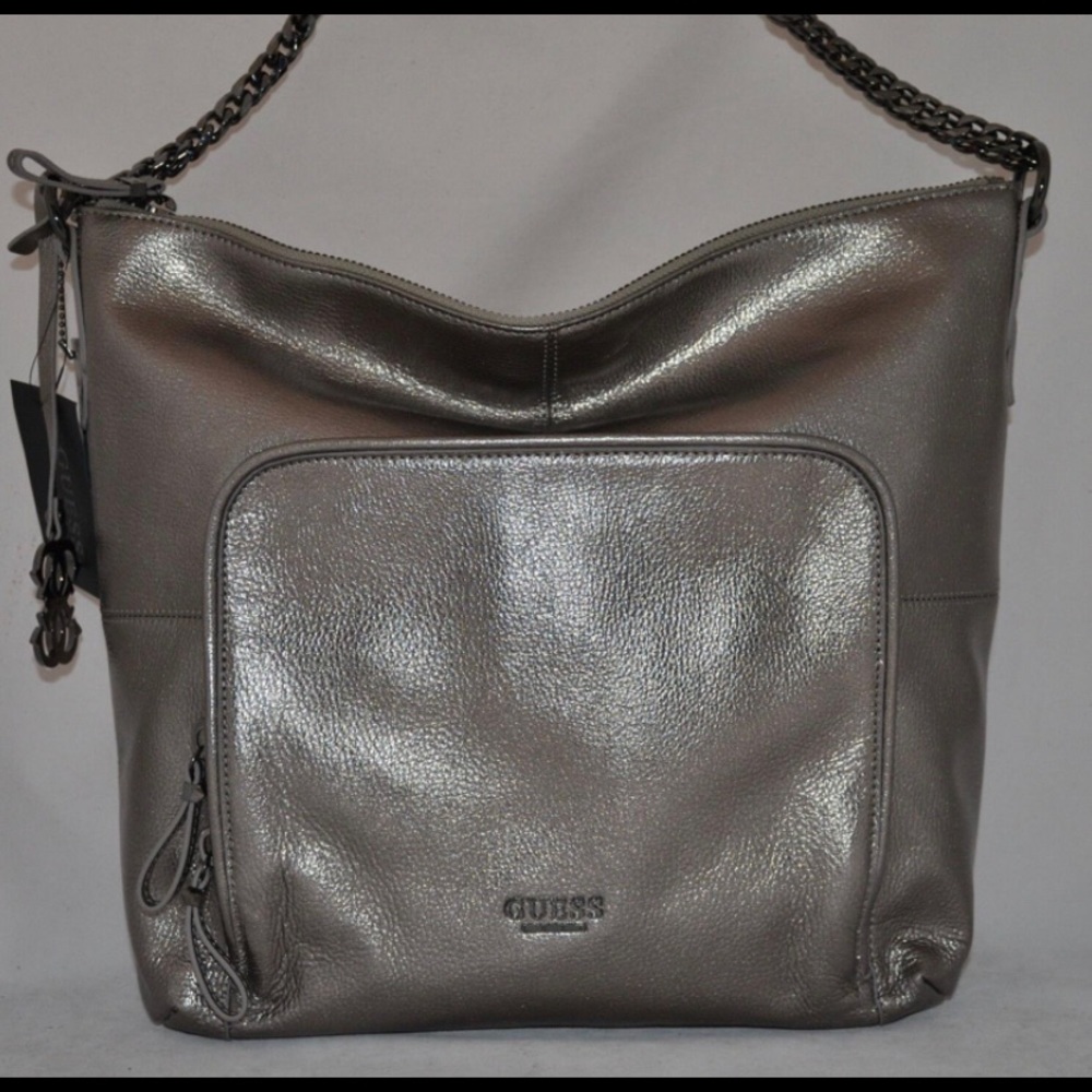 Guess Luxe Holiday Group Leather Hobo Shoulder bag